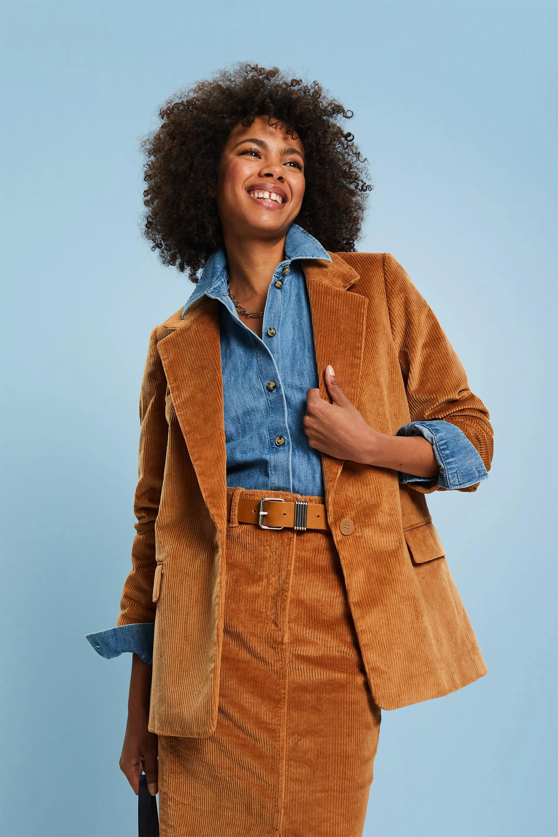 Blazer oversize in velluto