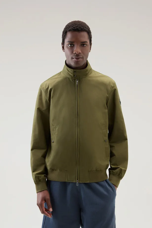 Bomber Cruiser in Ramar Cloth con collo alto                                                                                    
