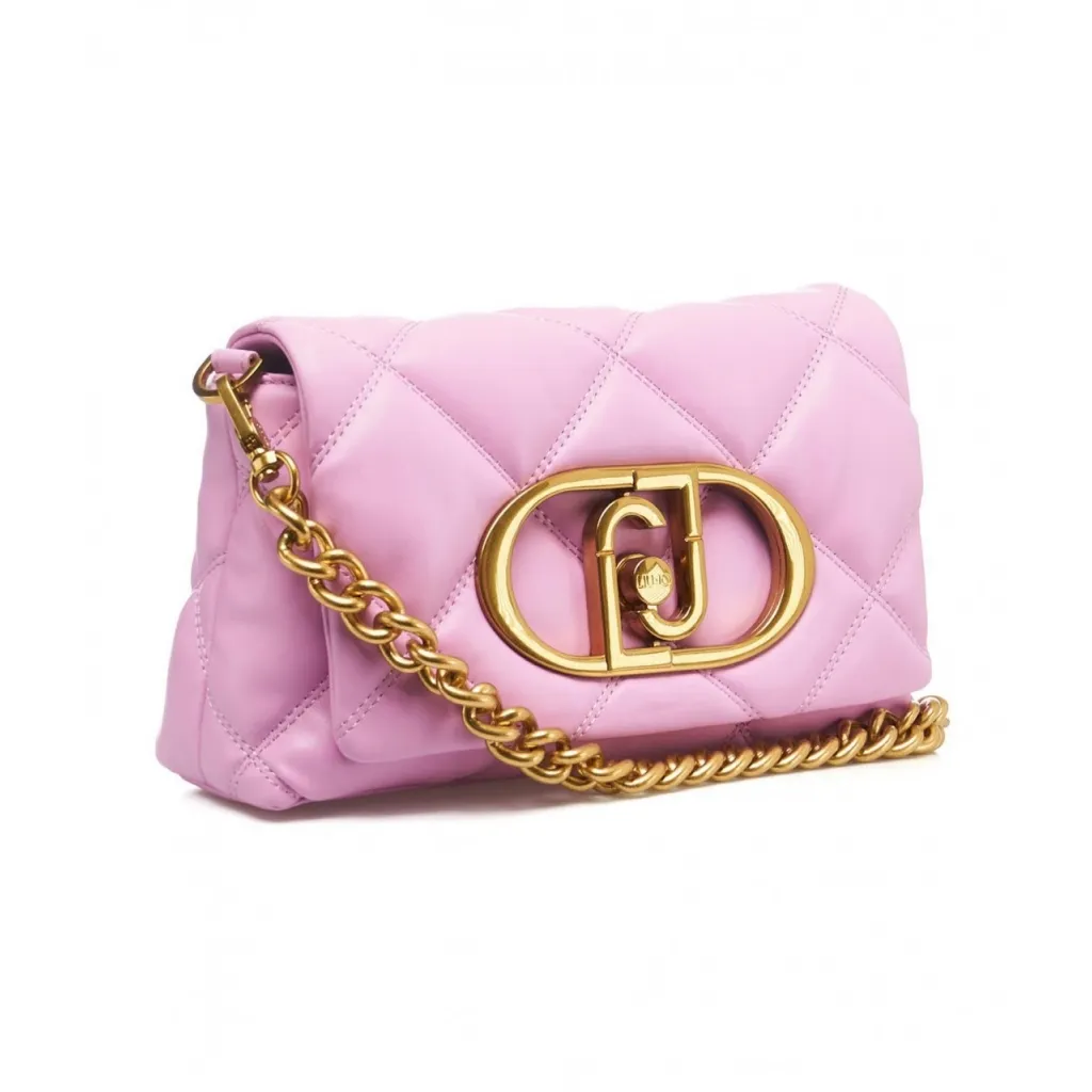 Borsa trapuntata La Puffy rosa