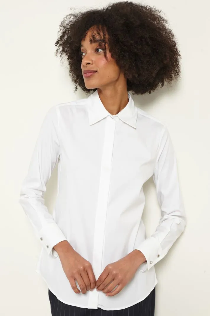 Camicia con bottoni gioiello