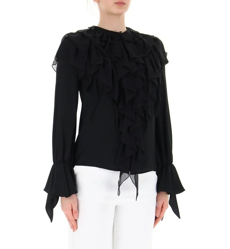 Camicia con volants