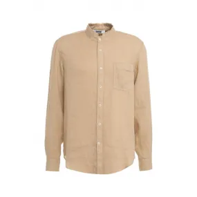 Camicia di lino beige