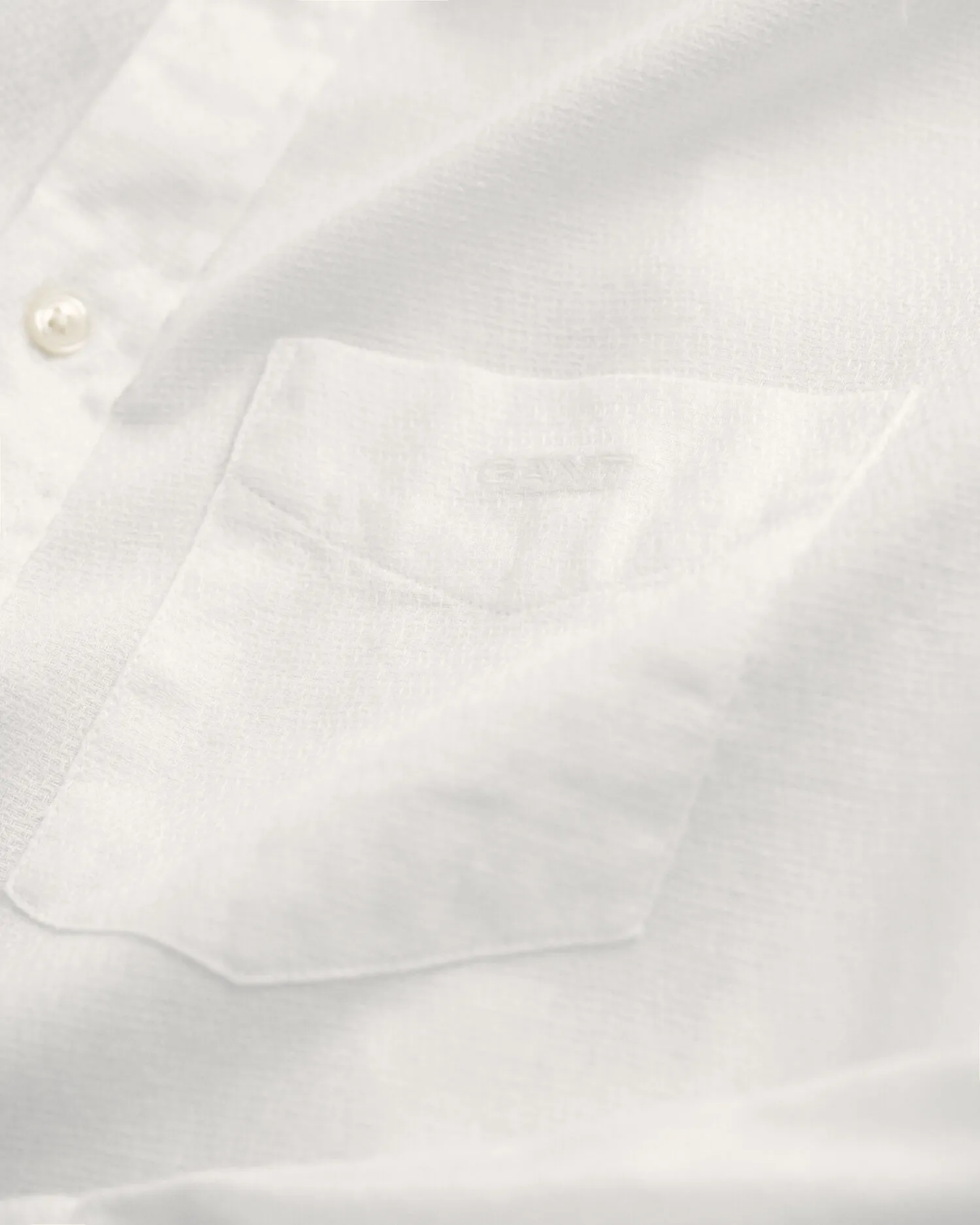 Camicia in lino-cotone testurizzata regular fit    