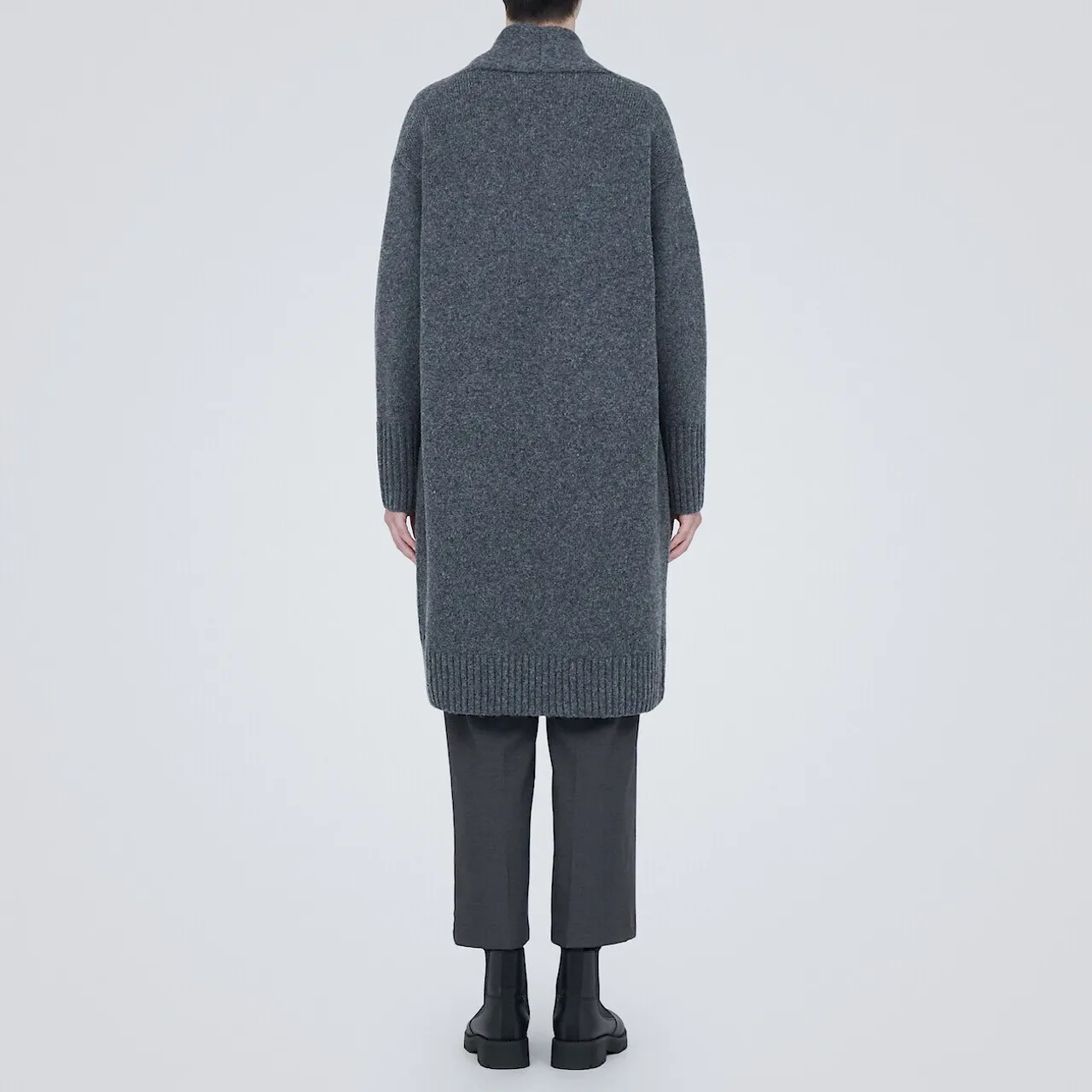 Cardigan lungo in misto lana Yak