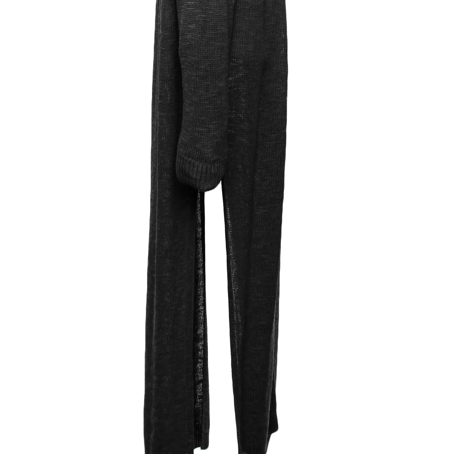 Cardigan Lungo Nero Donna E Teen