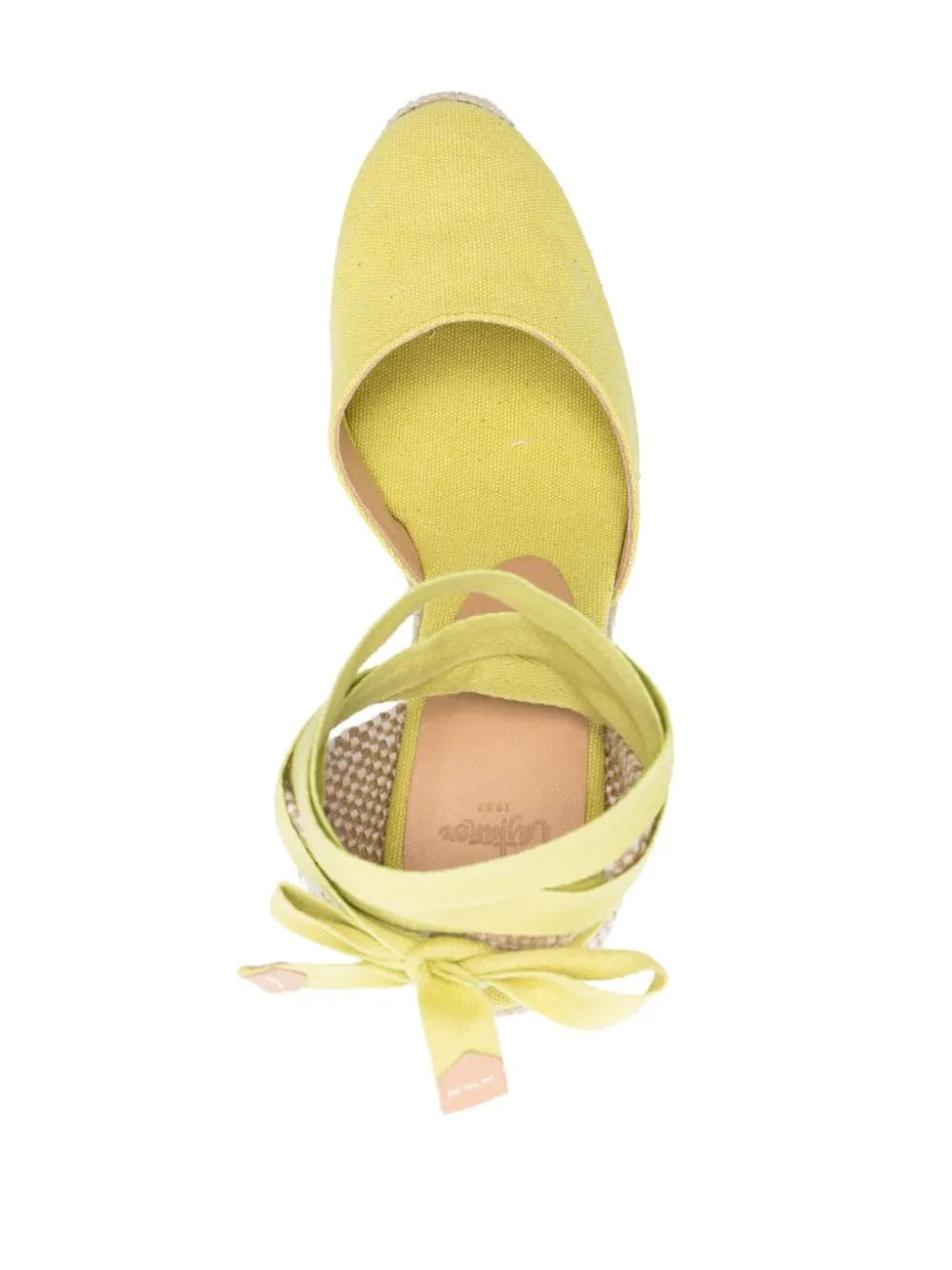 Espadrillas Carina con zeppa 90mm Castañer in giallo - donna