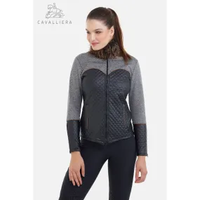 Giacca Equitazione Invernale Cavalliera MAJESTY, PELLICCIA SOFTSHELL, Impermeabile
