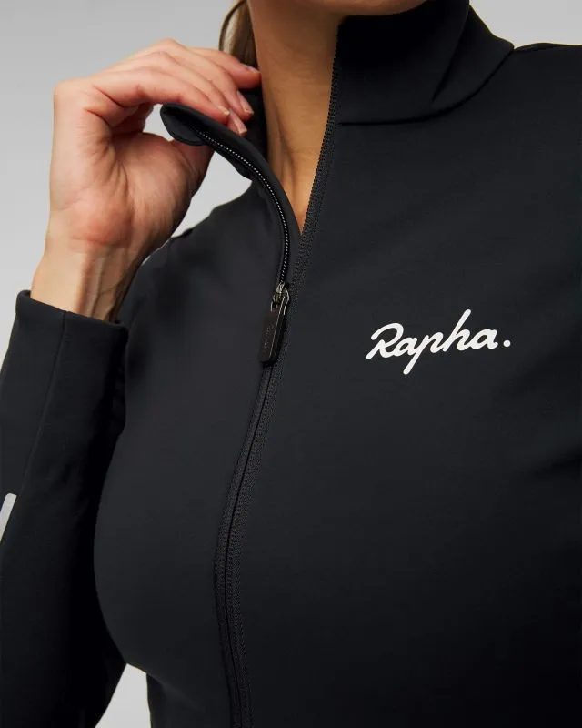 Giacca invernale nera da ciclismo da donna Rapha Core