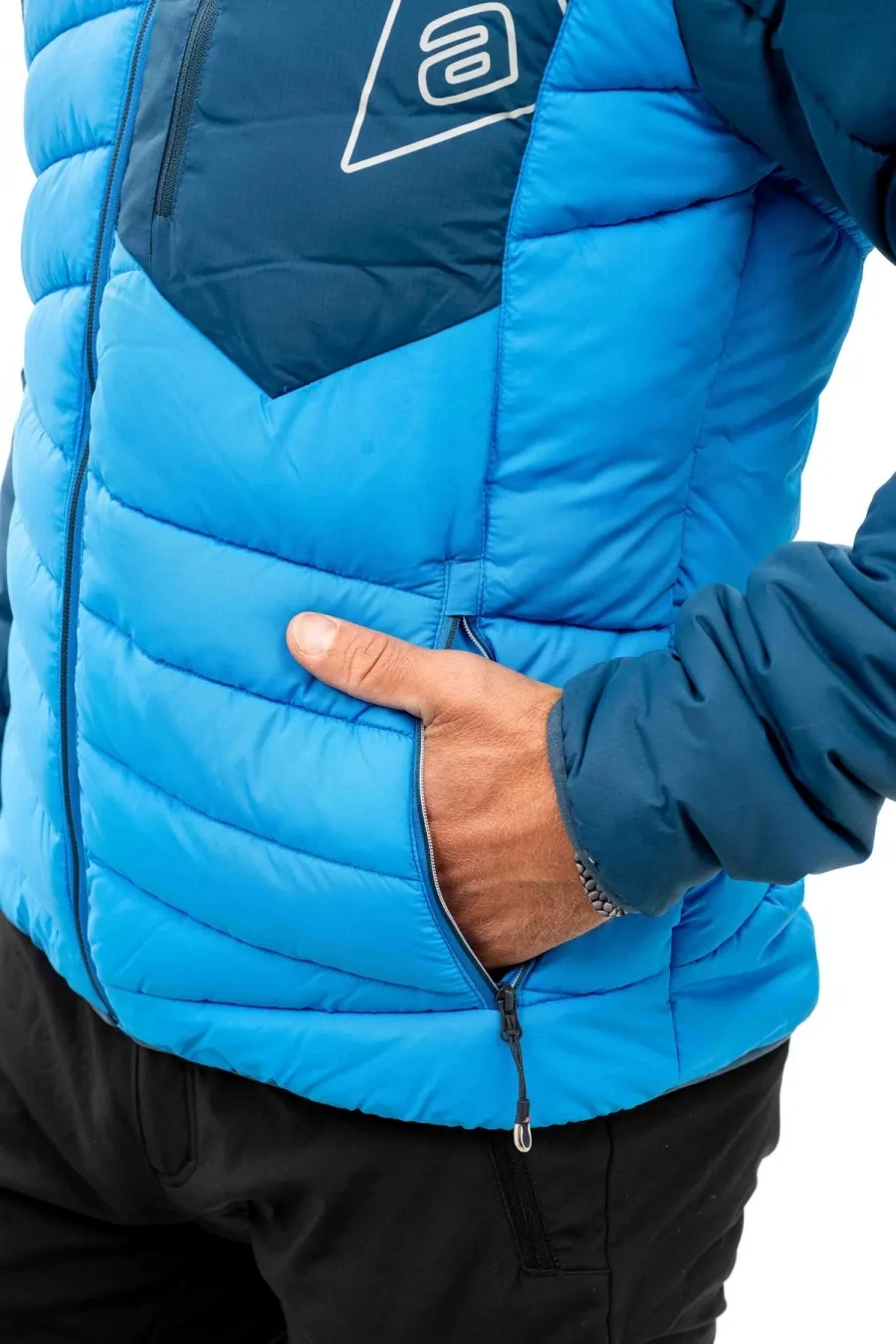 Giacca uomo termica trapuntata traspirante per trekking e outdoor