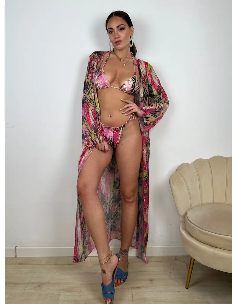KIMONO + BIKINI SAFARI ROSA