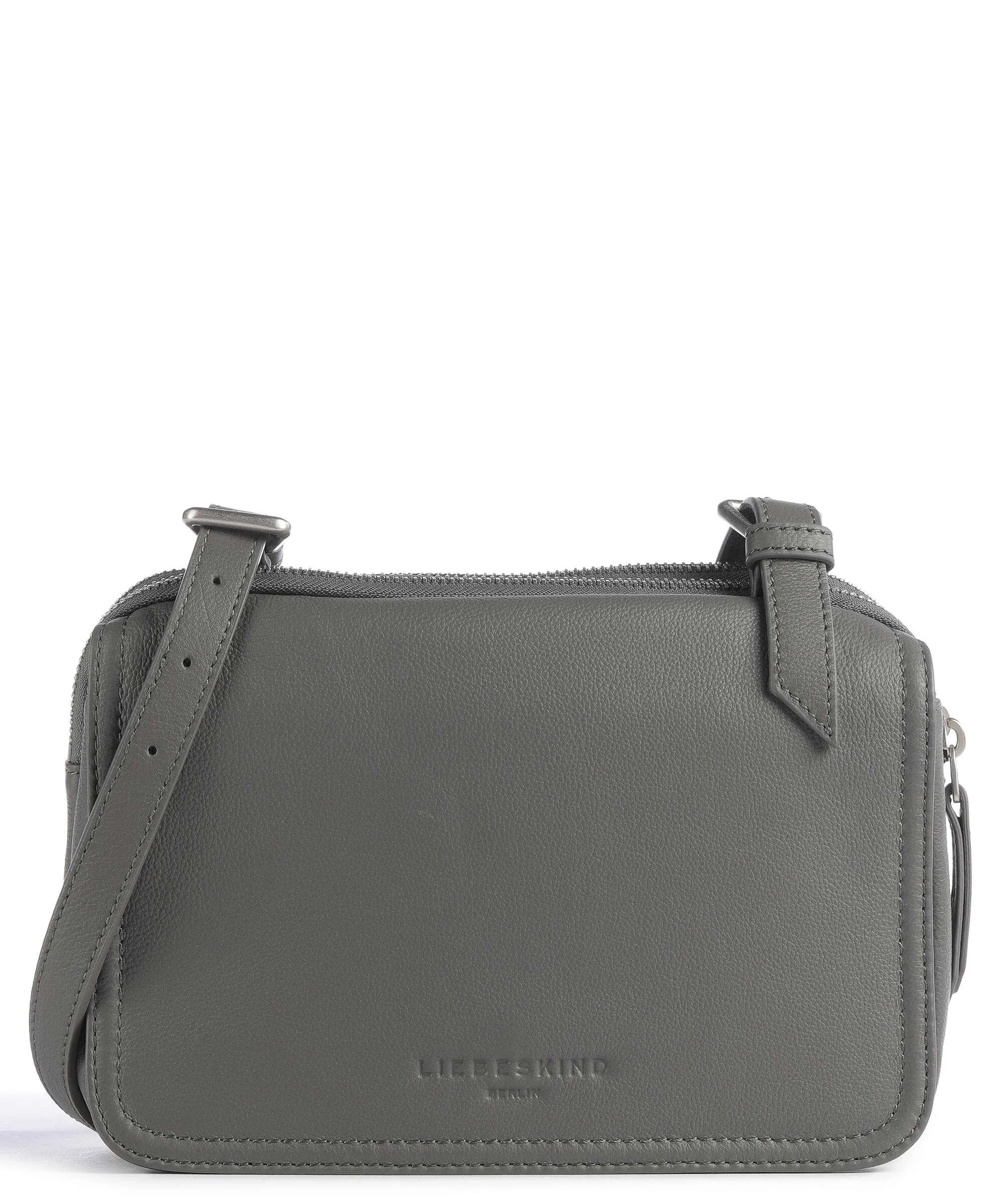 Liebeskind Harris Mareike Borsa a tracolla pelle granulata grigio scuro  