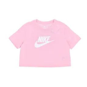 Maglietta Corta Donna Essential Crop Icon Tee Med Soft Pink