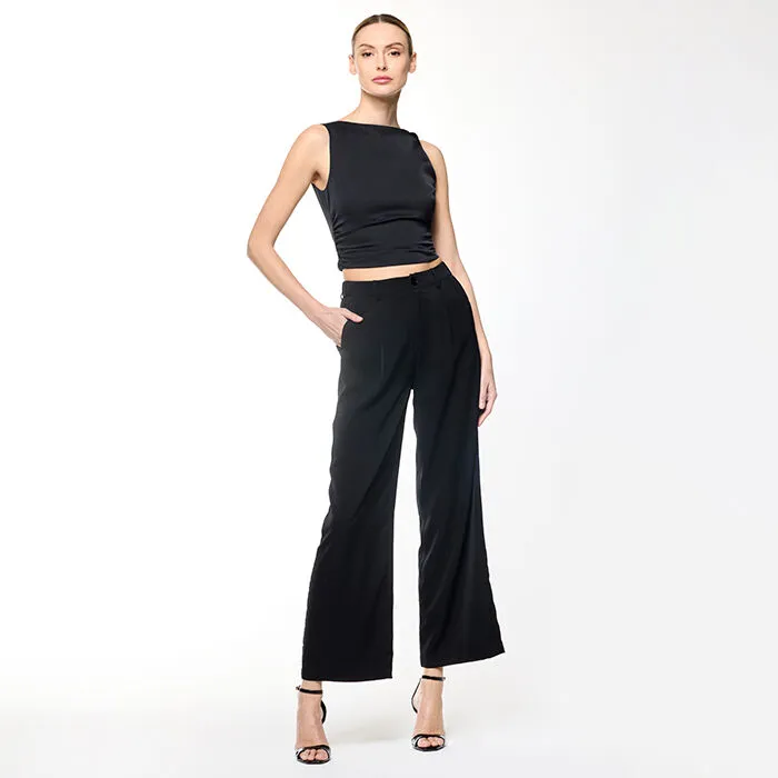 Pantalone nero a palazzo