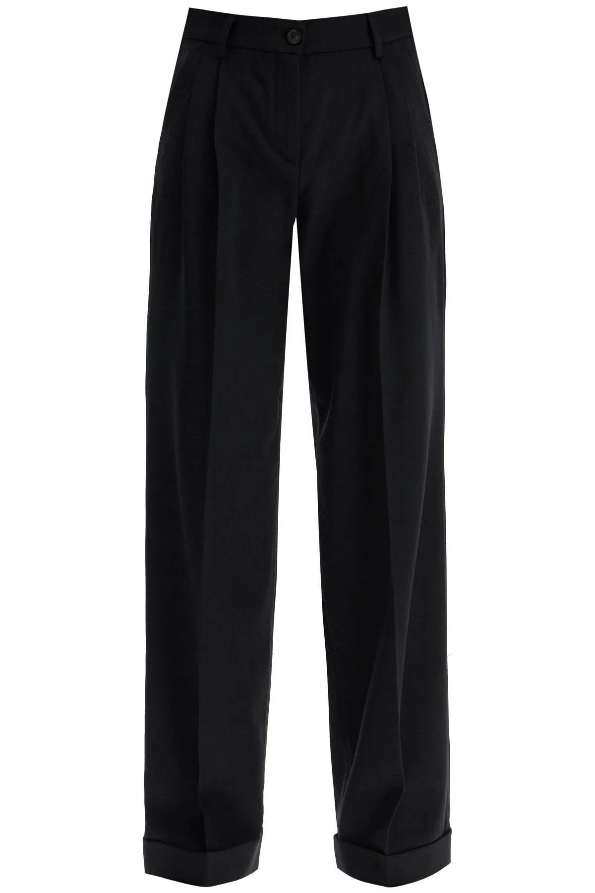 Pantaloni a palazzo in twill