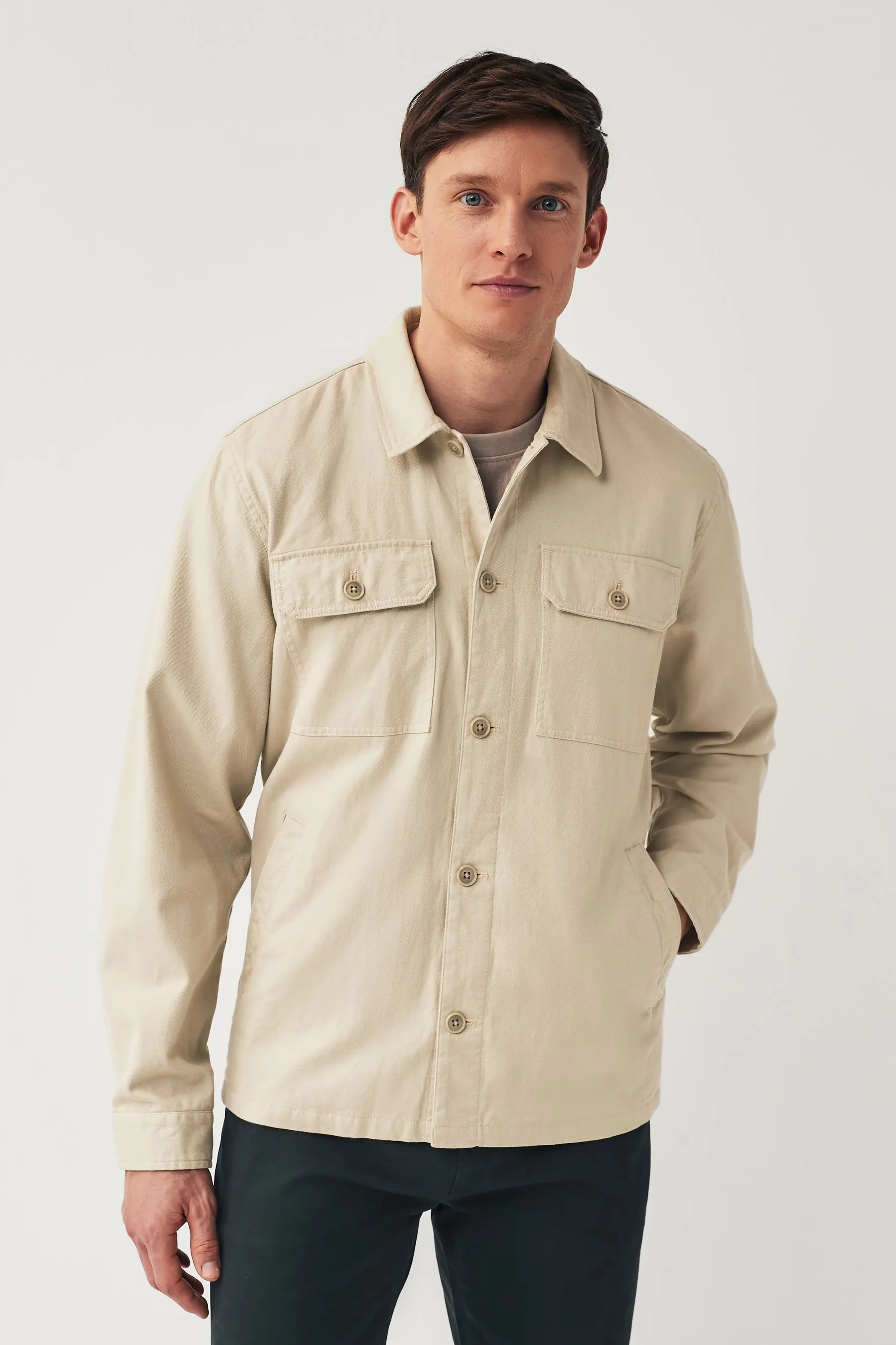 Set stile camicia in lino e cotone