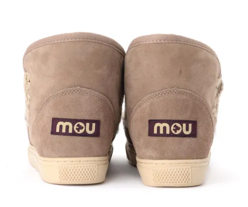 Stivaletto Mou Mini Eskimo Sneaker in montone grigio