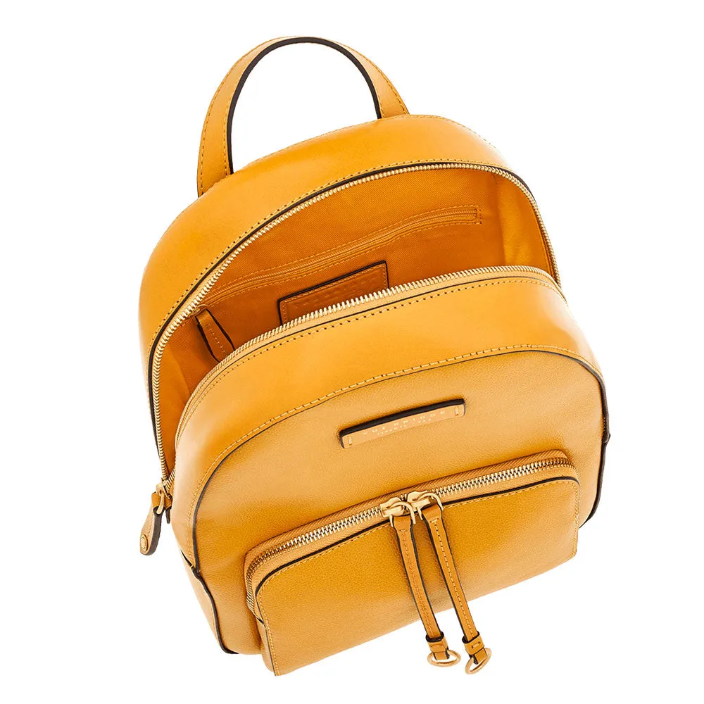 Zaino Donna THE BRIDGE linea Carlotta in Pelle Gialla