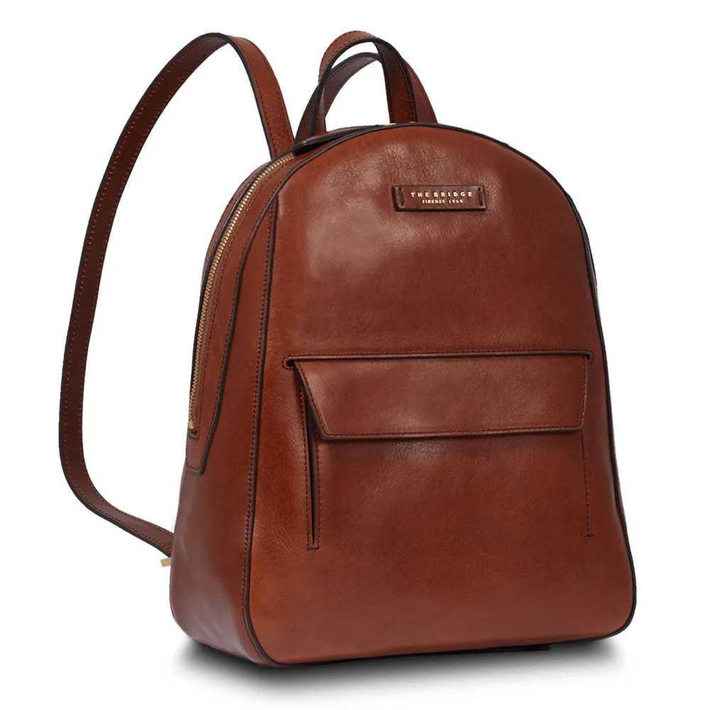 Zaino Donna THE BRIDGE linea Diana in Pelle Marrone